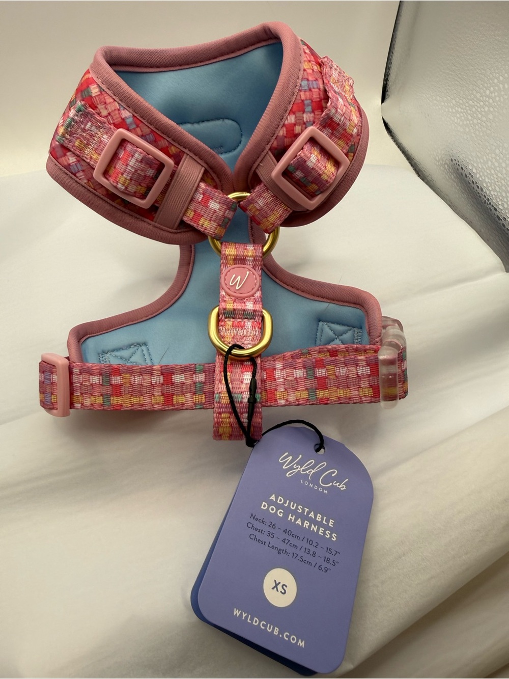 Wyld Cub Pink Dog Harness - Mosaic Pink - Picture 4 of 4